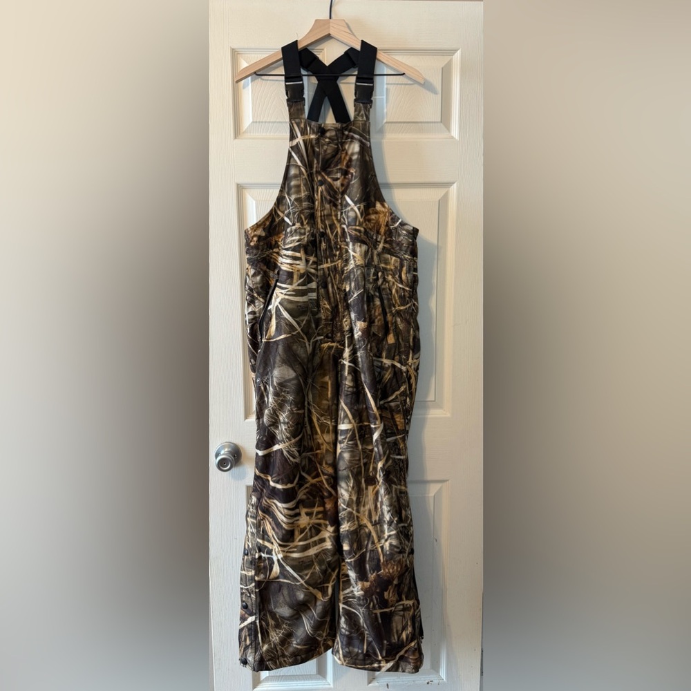 Field & Stream Insulated Bib Overalls Realtree Max 5 Camo Size Medium